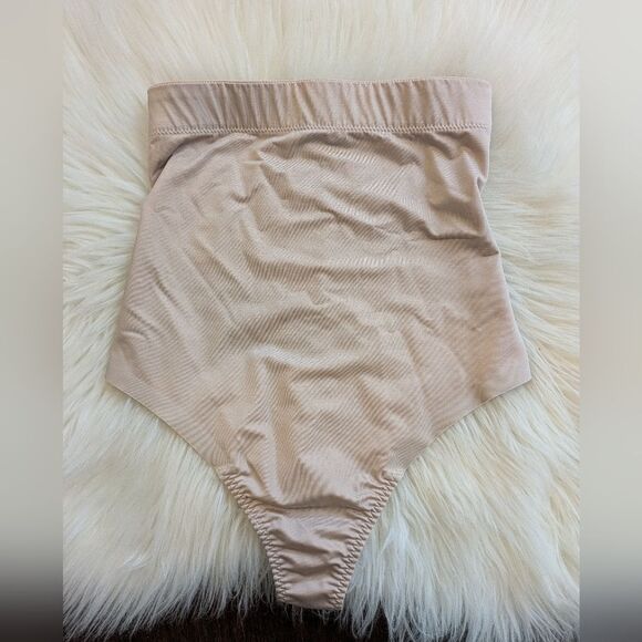 Spanx Suit Your Fancy High Waisted Thong Beige Nude S Small - Picture 2 of 6
